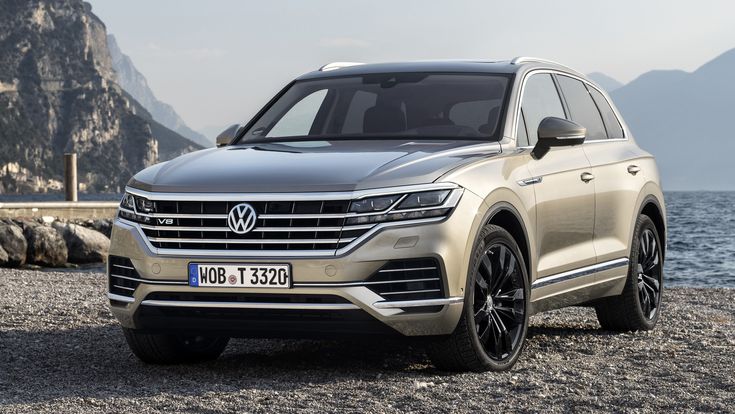 Champagne Volkswagen Touareg 2026 luxury SUV rental in Morocco